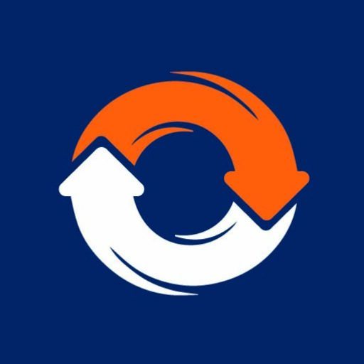 Emblema de INNSOLAR con flechas en círculo que simbolizan el ciclo de la energía renovable.